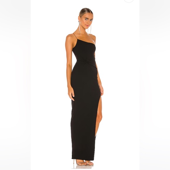 Nookie Lust One Shoulder Gown in Black XS - Picture 9 of 9